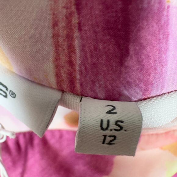 Chico's Zenergy Neema Side Pocket Skort Size 2 Large Pink Geometric NWT! - Picture 4 of 10